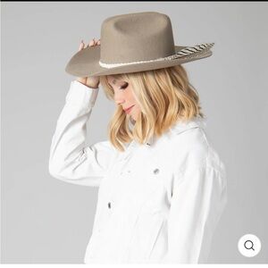 NWT San Diego Hat co Anthropologie felt hat wool felt cattleman’s crease cowboy